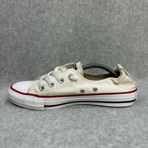 Converse Women's Chuck‎ Taylor All Star White Lace Up Sneakers Shoes Size 7 - Picture 7 of 9